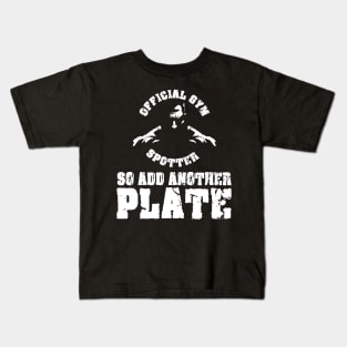 Gym Spotter Plate Kids T-Shirt